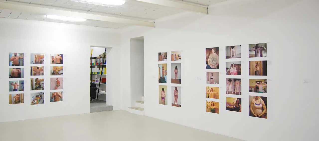 Detail view of the Before/After installation